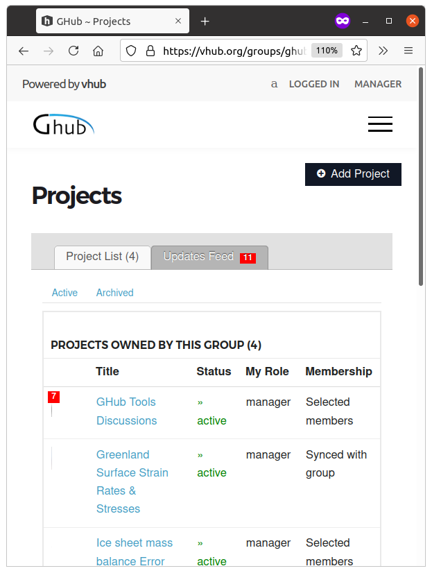 Ghub-projects-page